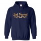 Just Married Classic Unisex Kids and Adults Pullover Hoodie For Newly Married Couple